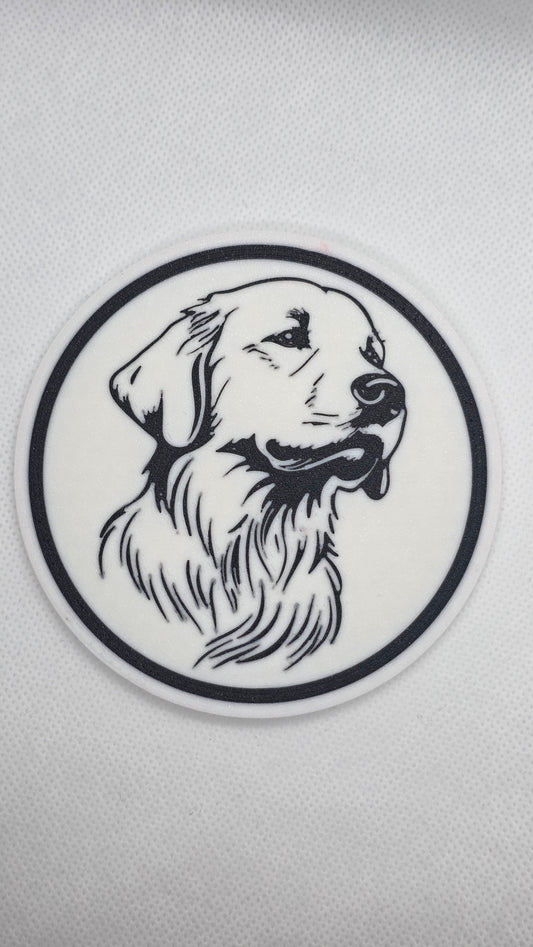 3d dog breed coaster
