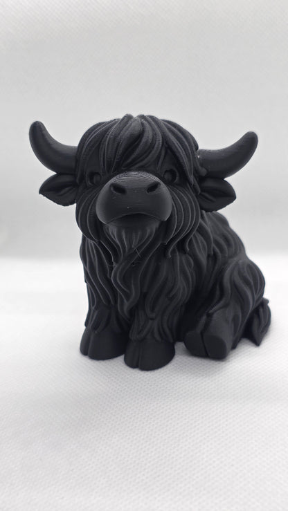 3D printed highland cow