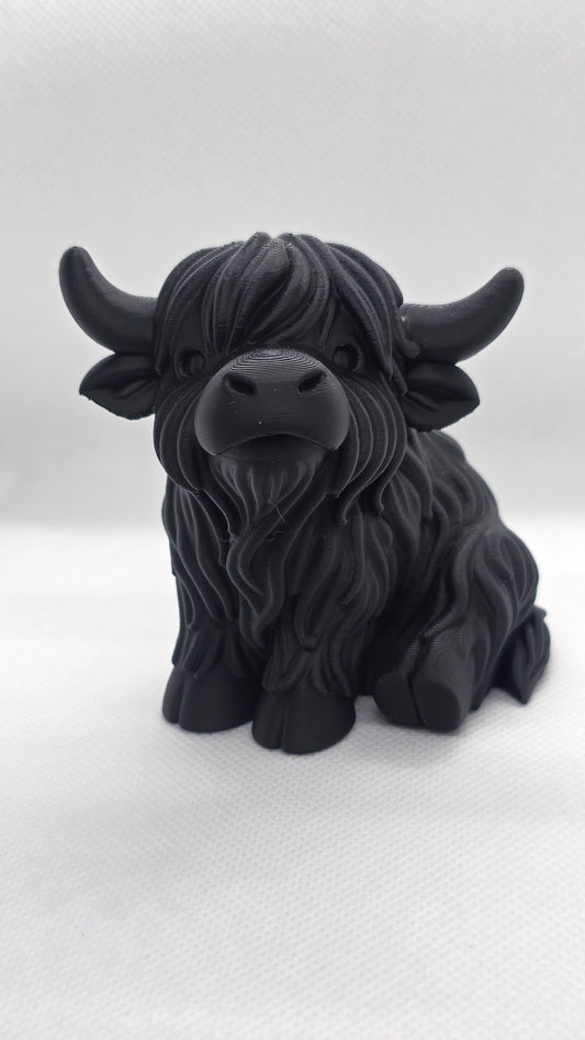 3D printed highland cow
