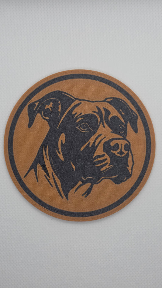 3d dog breed coaster