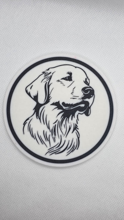3d dog breed coaster